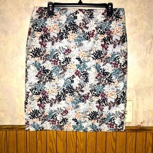 Super cute multi color loft skirt